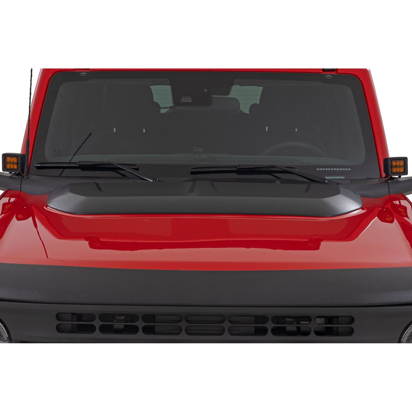 ROUGH COUNTRY Hood Scoop | PQ Race Red | Ford Bronco 4WD (2021-2025) | HS30020-PQ