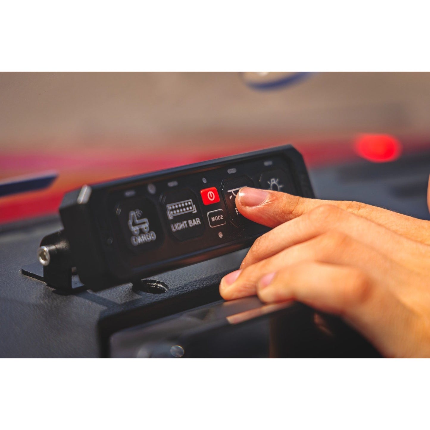 ROUGH COUNTRY 4 Gang Switch Panel | RGB Backlit Buttons | Multifunction Modes | 70965