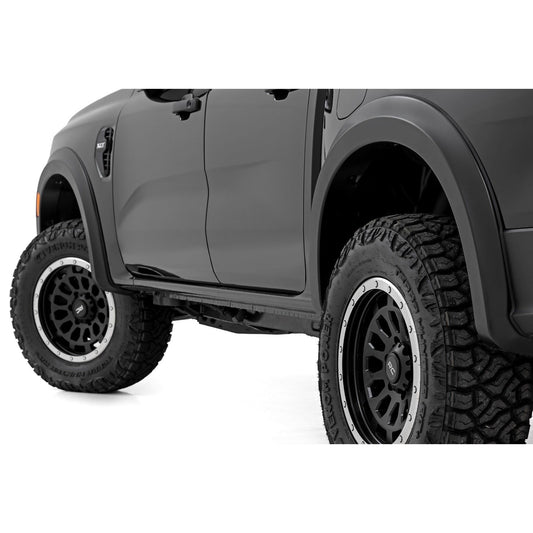 ROUGH COUNTRY Fender Flares | Sport | G1 Absolute Black | Ford Ranger 2WD/4WD (2024-2025) | S-F12401-G1