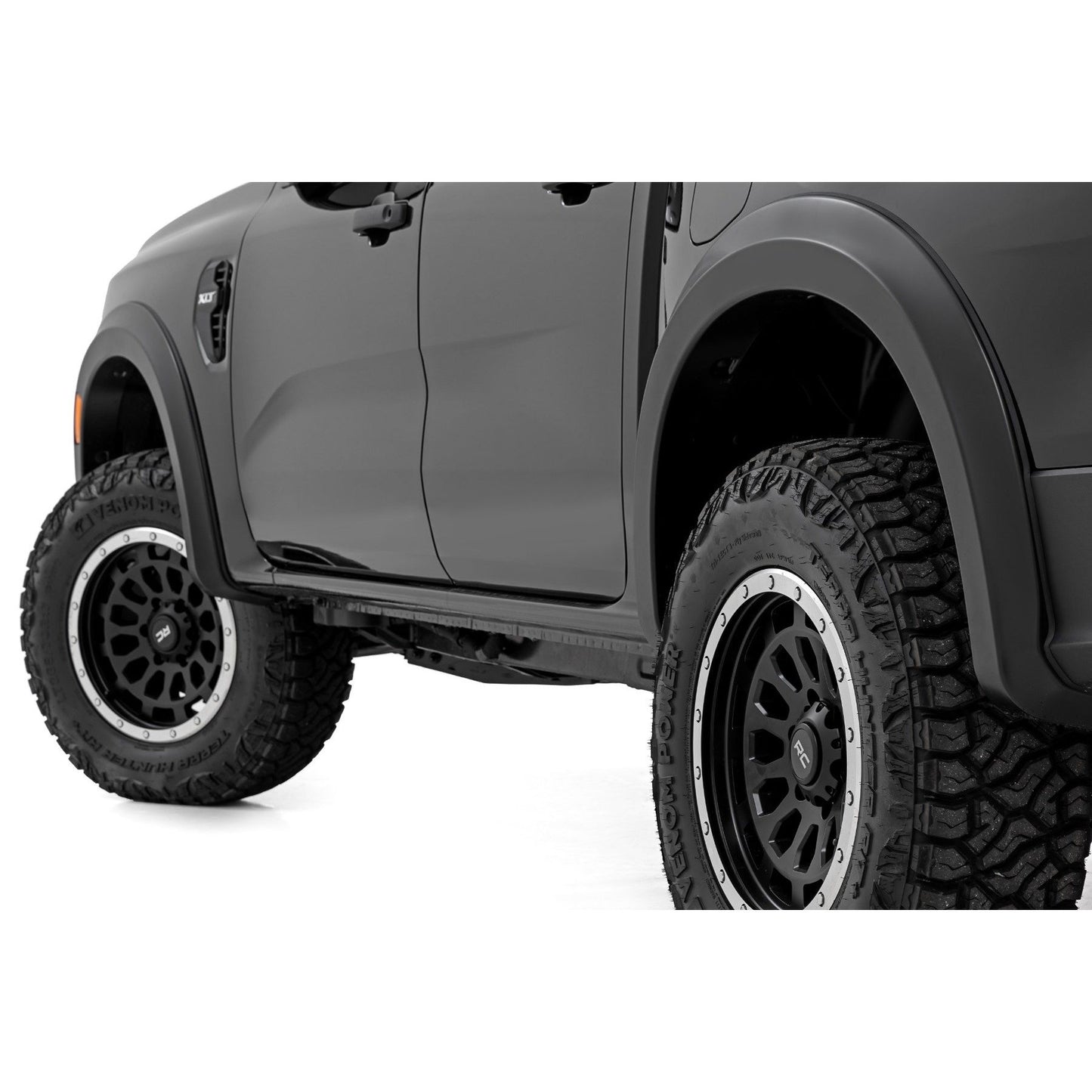 ROUGH COUNTRY Fender Flares | Sport | M7 Carbonized Gray | Ford Ranger 2WD/4WD (2024-2025) | S-F12401-M7
