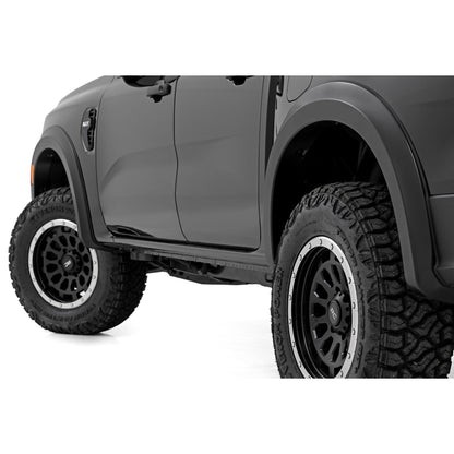 ROUGH COUNTRY Fender Flares | Sport | M7 Carbonized Gray | Ford Ranger 2WD/4WD (2024-2025) | S-F12401-M7