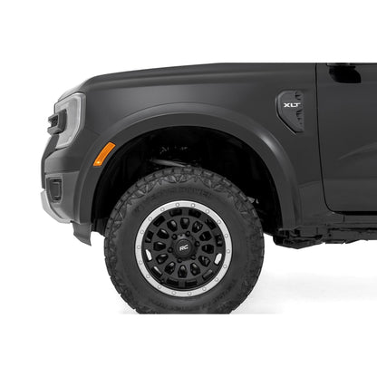 ROUGH COUNTRY Fender Flares | Sport | JS Iconic Siver | Ford Ranger 2WD/4WD (2024-2025) | S-F12401-JS