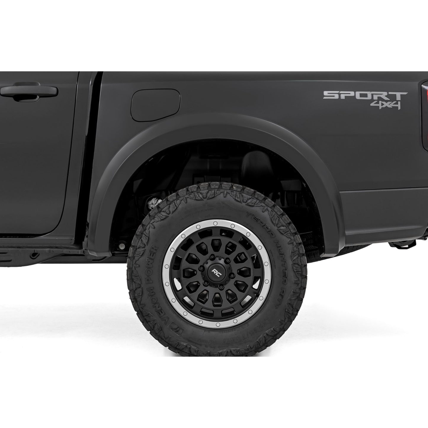 ROUGH COUNTRY Fender Flares | Sport | JS Iconic Siver | Ford Ranger 2WD/4WD (2024-2025) | S-F12401-JS