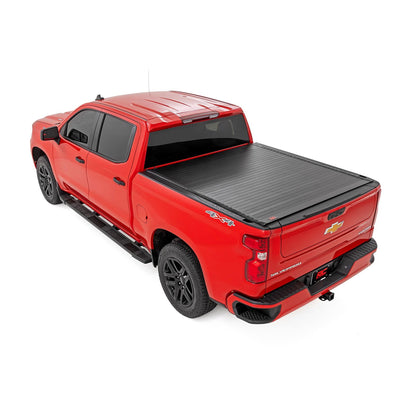ROUGH COUNTRY Hard Roll Up Bed Cover | 5'10" Bed | Chevy/GMC Sierra 1500 (19-26)/Silverado 1500 (19-26)  | 50120580