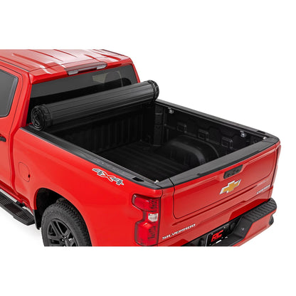 ROUGH COUNTRY Hard Roll Up Bed Cover | 5'10" Bed | Chevy/GMC Sierra 1500 (19-26)/Silverado 1500 (19-26)  | 50120580