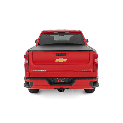 ROUGH COUNTRY Hard Roll Up Bed Cover | 5'10" Bed | Chevy/GMC Sierra 1500 (19-26)/Silverado 1500 (19-26)  | 50120580