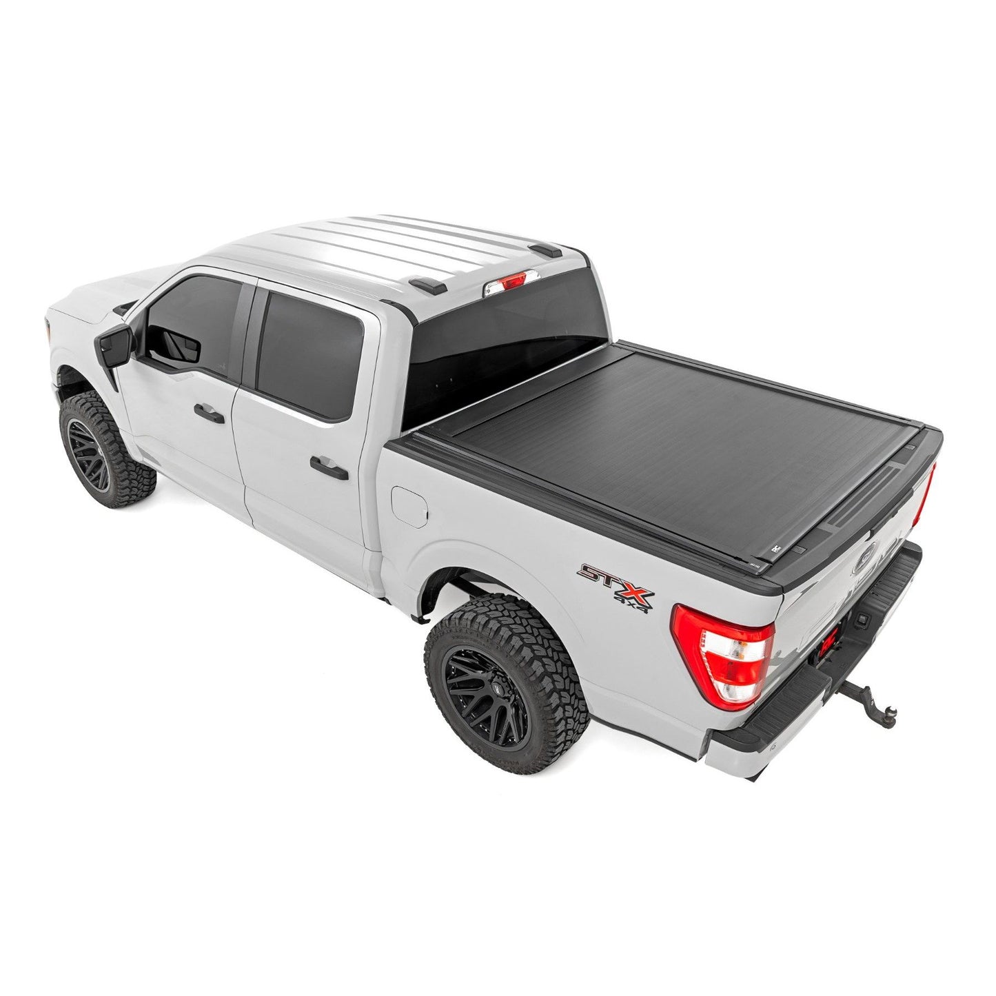 ROUGH COUNTRY Powered Retractable Bed Cover | 5'7" Bed | Ford F-150 2WD/4WD (2015-2025) | 51509550