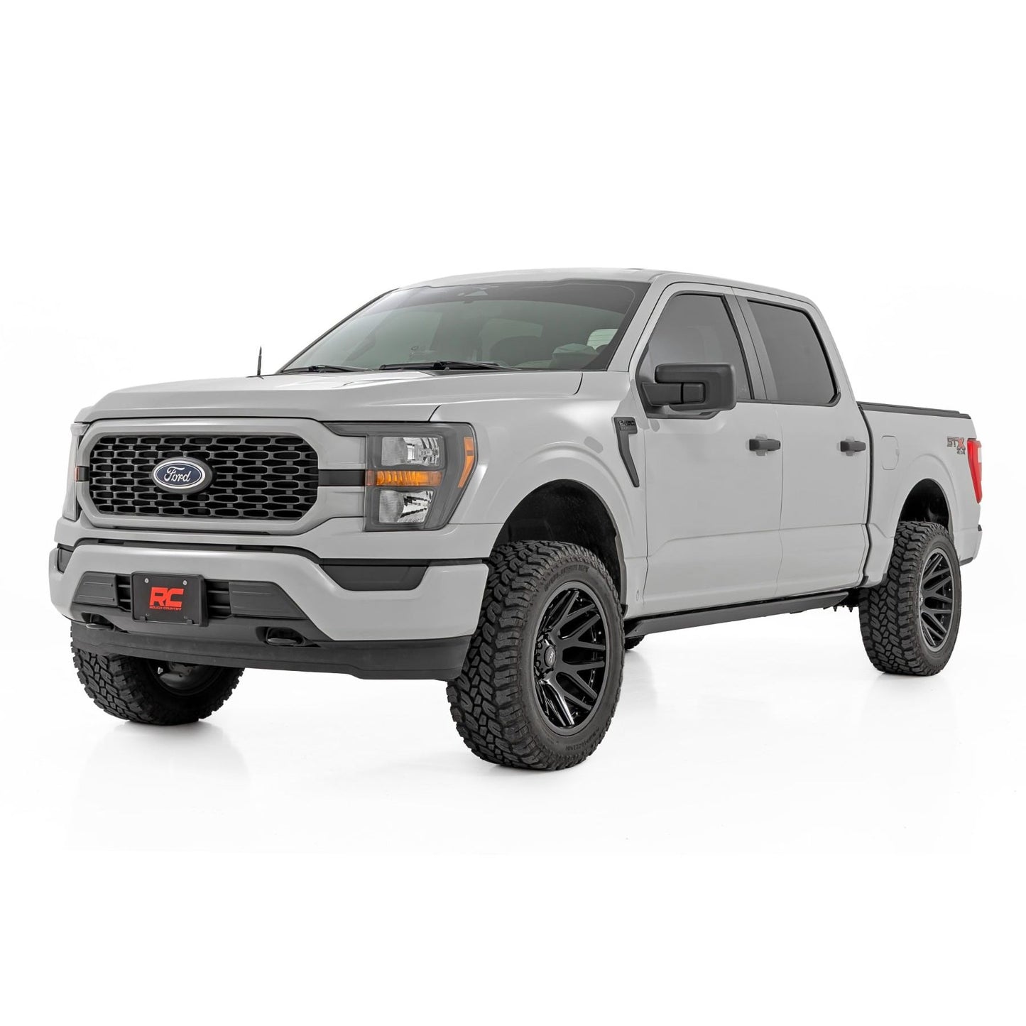 ROUGH COUNTRY | Power Running Boards  HT-Series  Crew Cab  Ford F-150/Lightning/F-250/F-350/Raptor (15-26) | ESR71520