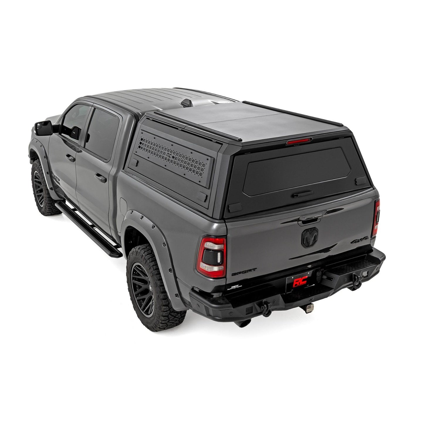 ROUGH COUNTRY Truck Bed Cap | Modular | 5'7" Bed | Ram 1500 (19-25)/1500 TRX (21-24) | 73402