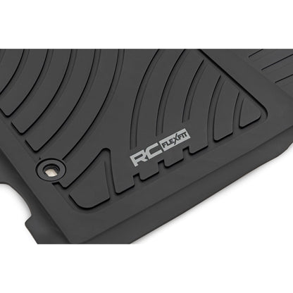 ROUGH COUNTRY | Flex-Fit Floor Mats  Front and Rear  Toyota Tacoma 2WD/4WD (2012-2015) | FF-71213