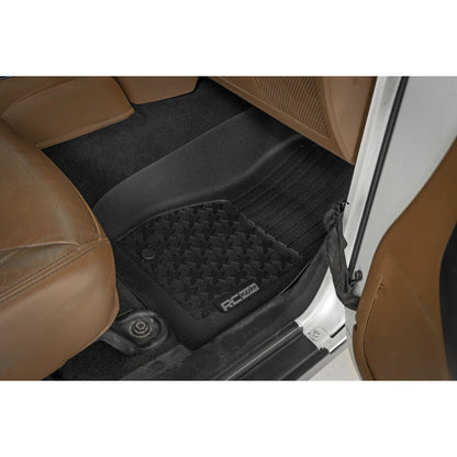 ROUGH COUNTRY | Floor Mats  FR  2 Door  Jeep Wrangler JK 4WD (2014-2018) | FF-6141_A