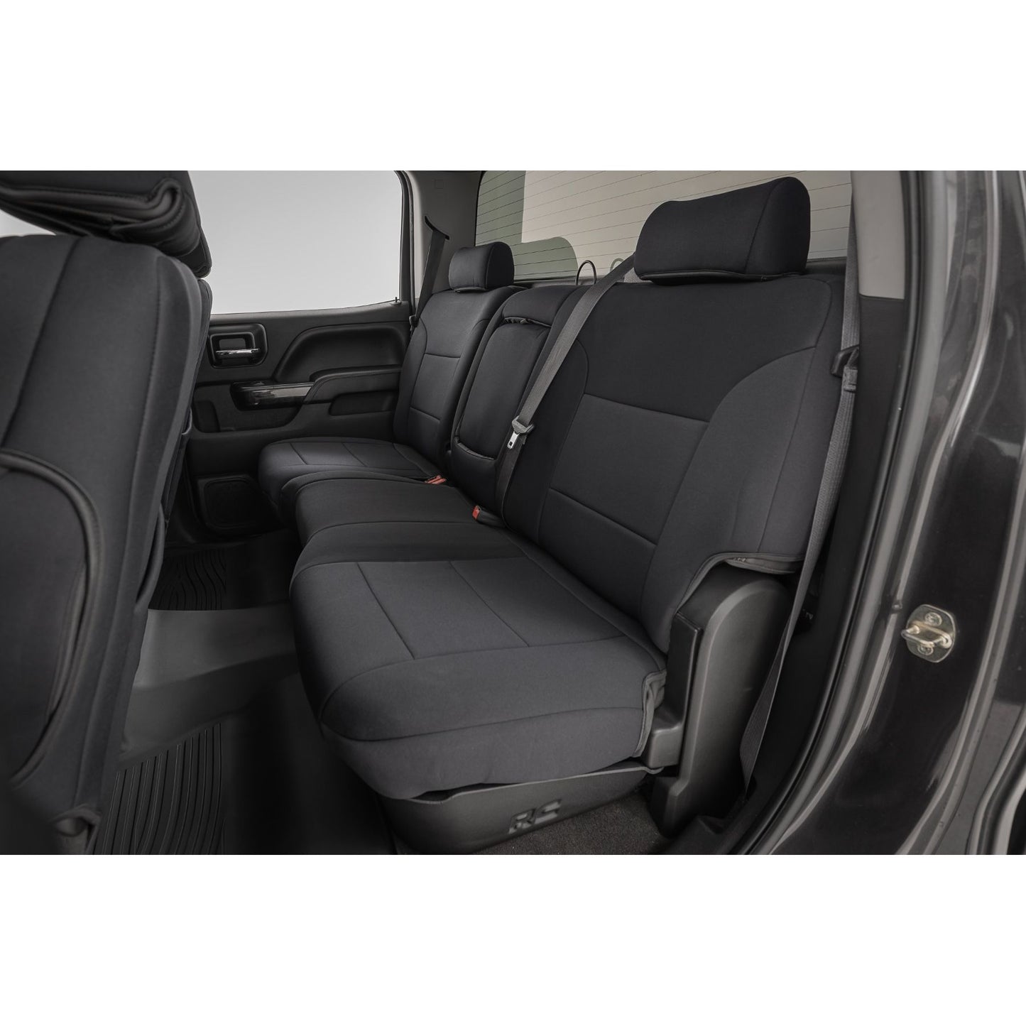 ROUGH COUNTRY | Seat Covers  FR Bucket & RR 60/40 Bench  Chevy/GMC 2500HD/3500HD (14-26) | 91070