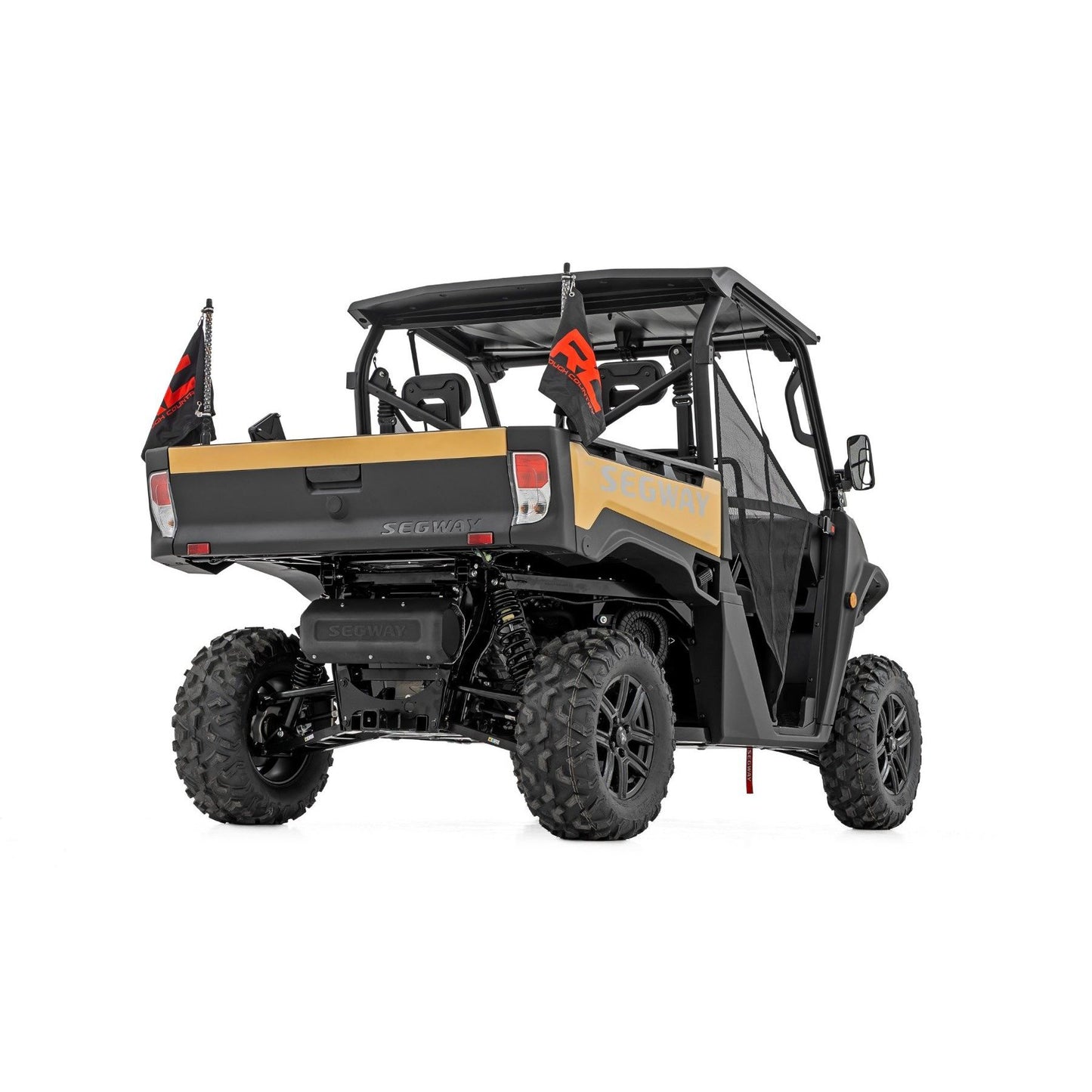 ROUGH COUNTRY Whip Mount | 4' Multl-Color LED Whip Pair | Can-AM Defender/Segway | 93199