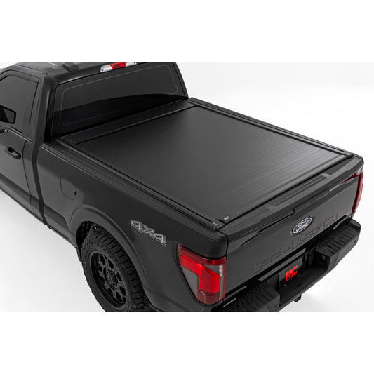 ROUGH COUNTRY | Powered Retractable Bed Cover  6'7" Bed  Ford F-150 (15-26)/F-150 Lightning (22-26) | 51505650