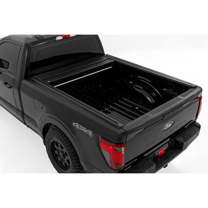 ROUGH COUNTRY | Powered Retractable Bed Cover  6'7" Bed  Ford F-150 (15-26)/F-150 Lightning (22-26) | 51505650