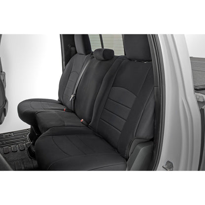 ROUGH COUNTRY Seat Covers | FR Bucket RR Full bench | Ram 1500/2500/3500 2WD/4WD (10-18) | 91068