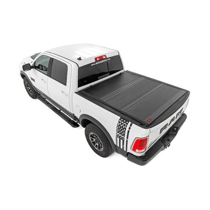 ROUGH COUNTRY Hard Low Profile Bed Cover | 5'7" Bed | No Rambox | Ram 1500 2WD/4WD (2009-2018 & Classic) | 47319550B