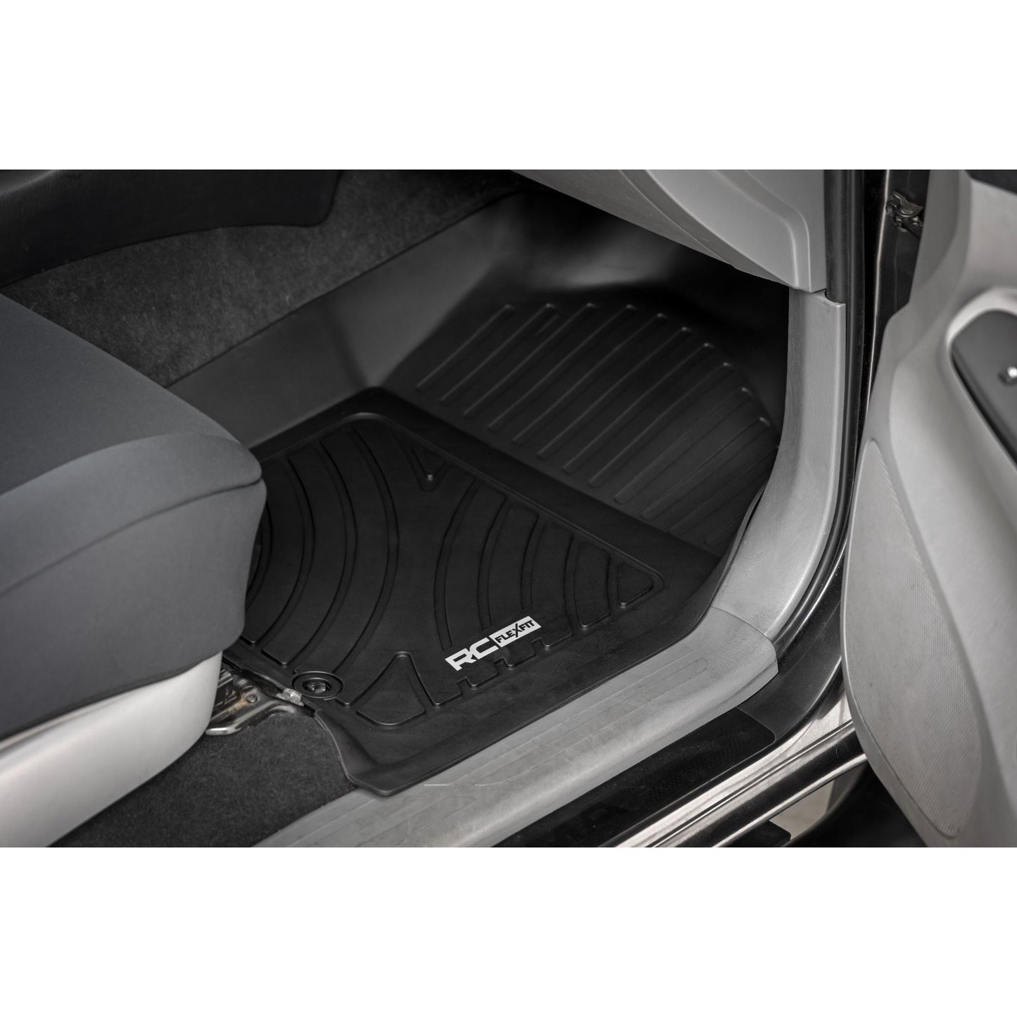 ROUGH COUNTRY | Flex-Fit Floor Mats  Front and Rear  Toyota Tacoma 2WD/4WD (2012-2015) | FF-71213