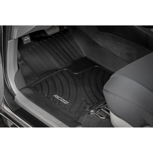 ROUGH COUNTRY | Flex-Fit Floor Mats  Front and Rear  Toyota Tacoma 2WD/4WD (2012-2015) | FF-71213