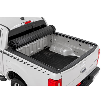 ROUGH COUNTRY | Hard Roll Up Bed Cover  5' Bed  Ford Ranger 2WD/4WD (2019-2023) | 50219500