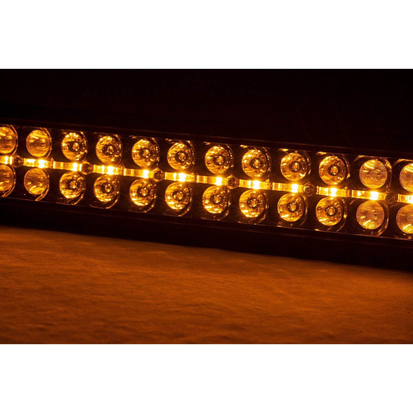 ROUGH COUNTRY 20 Inch Black Series LED Light Bar | Dual Row | Amber DRL | 70920BDA