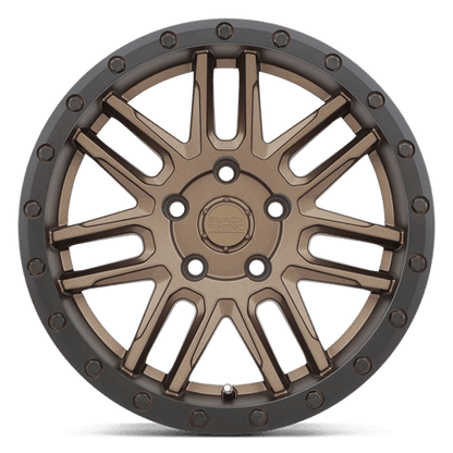 Black Rhino ARCHES Bronze W/ Black Ring wheel featuring a multi-spoke design and robust construction for off-road style.