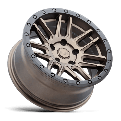 Black Rhino ARCHES Bronze W/ Black Ring, a stylish and tough multi-spoke wheel for street and trail adventures.
