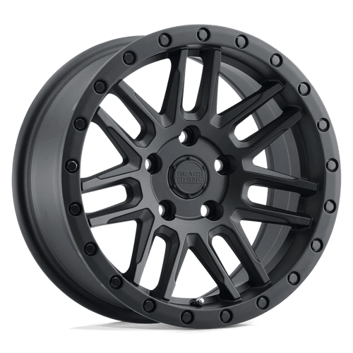 Black Rhino ARCHES Matte Black wheel showcasing multi-spoke concave design for style on trails and streets.