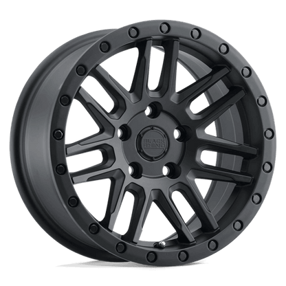 Black Rhino ARCHES Matte Black wheel showcasing multi-spoke concave design for style on trails and streets.