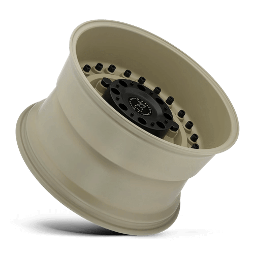 Black Rhino ARMORY Desert Sand off-road wheel, designed for rugged military-style vehicles.
