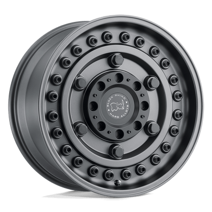 Black Rhino ARMORY Gun Black off-road wheel with rugged design and military-inspired aesthetic.