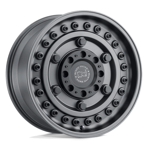 Black Rhino ARMORY Gun Black off-road wheel showcasing rugged tactical design and mil-spec attitude.