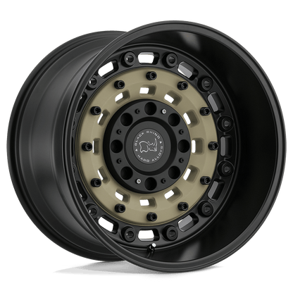 Black Rhino ARSENAL Sand On Black wheel showcasing its tactical design and modern military-inspired styling.