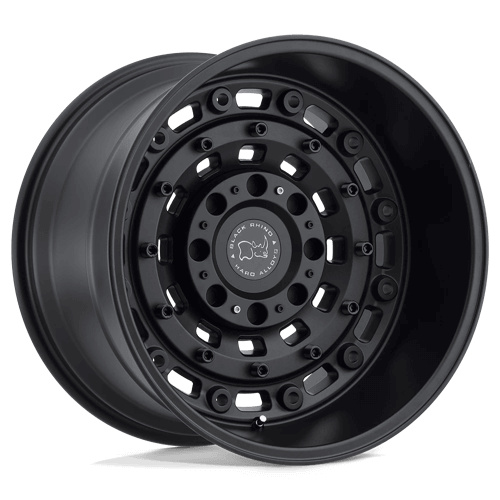 Black Rhino ARSENAL Textured Matte Black wheel showcasing its tactical design and bolted accents.