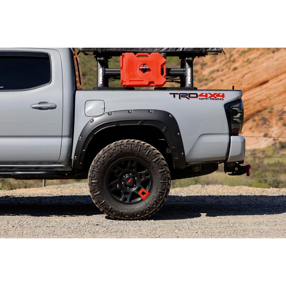 ROUGH COUNTRY | Defender Fender Flares  202 Black Onyx  Toyota Tacoma 2WD/4WD (2016-2023) | A-T11621-202