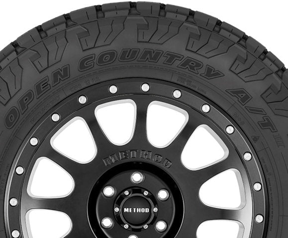 Toyo Open Country A/T III all-terrain tire tread pattern for off-road and all-weather traction