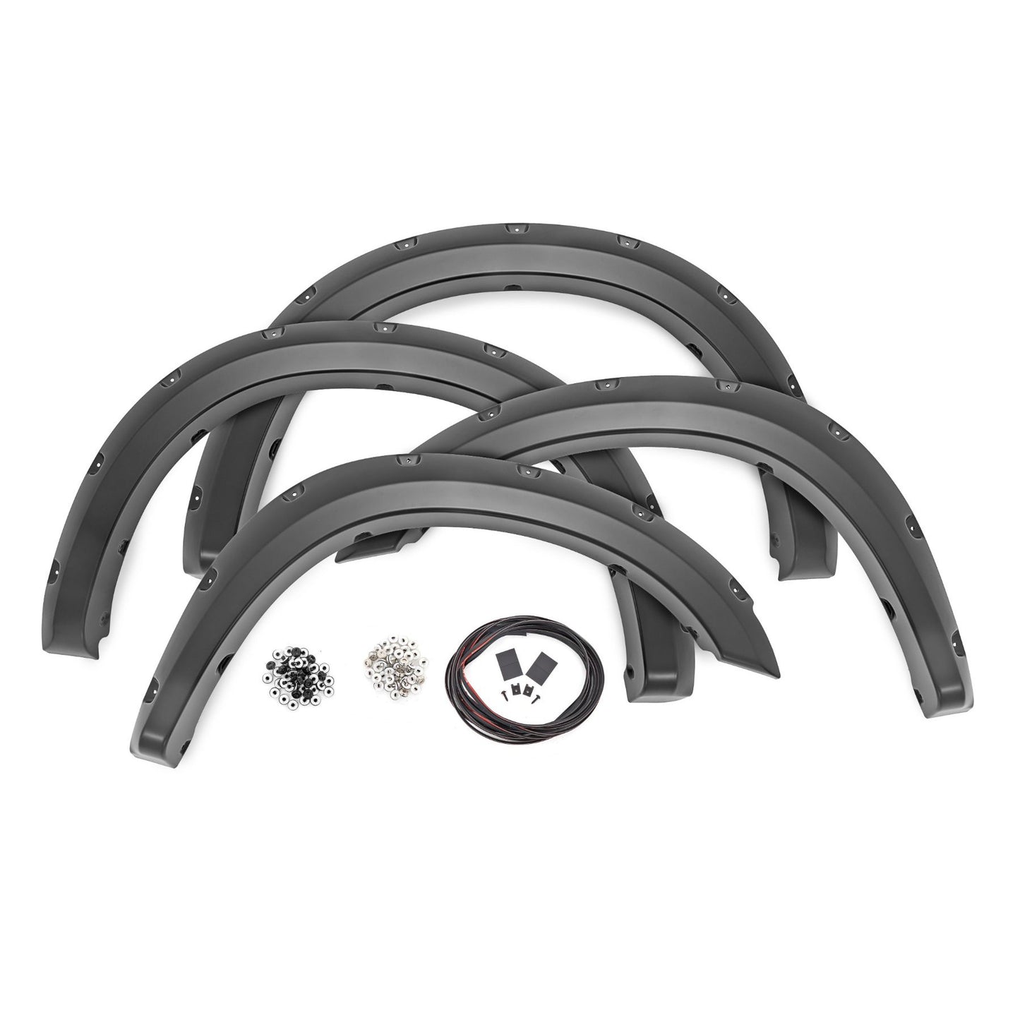 ROUGH COUNTRY Pocket Fender Flares | PAU Granite Crystal | Ram 2500/3500 2WD/4WD (10-18) | F-D21011A-PAU