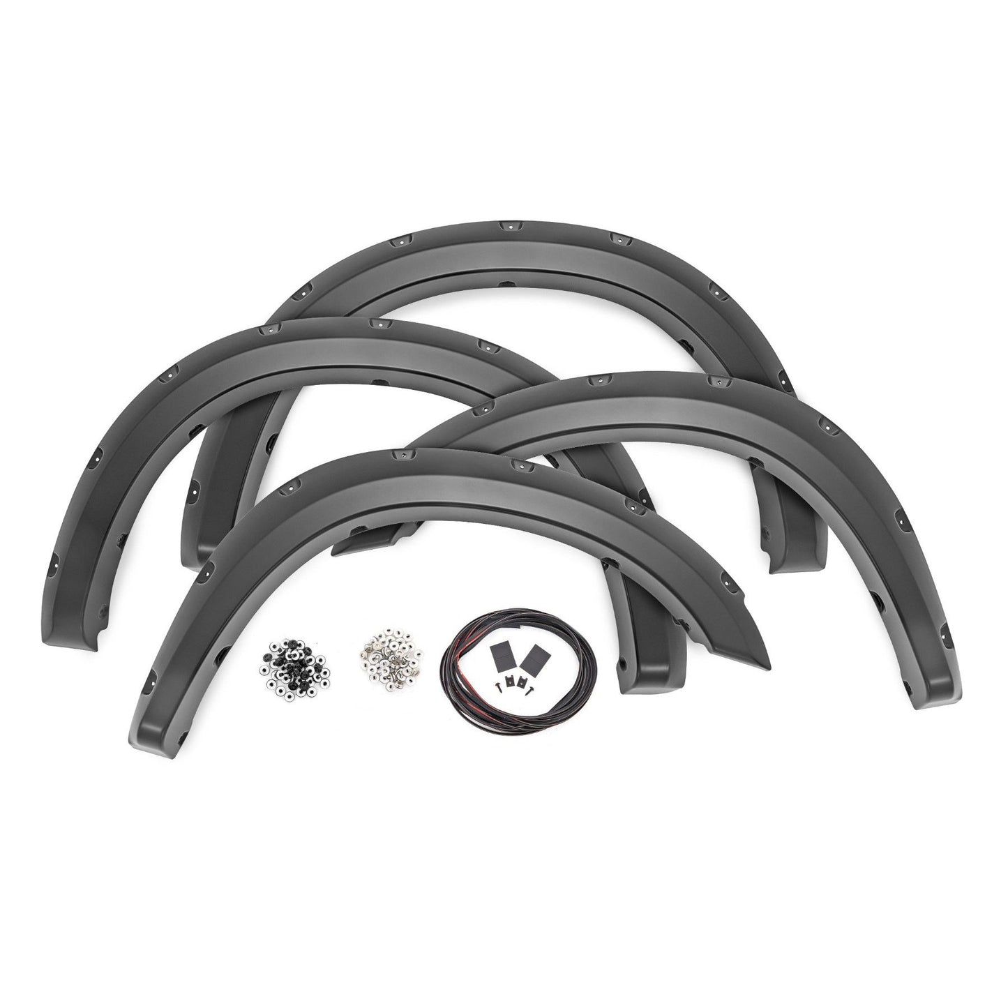 ROUGH COUNTRY Pocket Fender Flares | PW7 Bright White | Ram 2500/3500 2WD/4WD (2010-2018) | F-D21011A-PW7