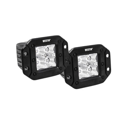 Westin FM4Q Flush Mount LED FM4Q 3W Osram w/mounting hardware & pigtail connectors (Set-2)
