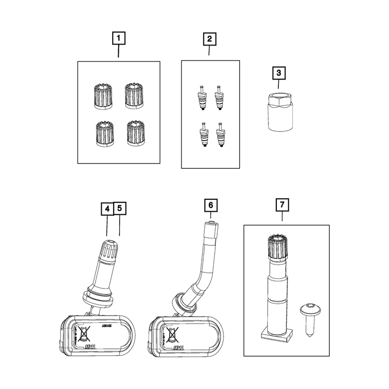 Mopar Tire Pressure Sensor 68377546AF