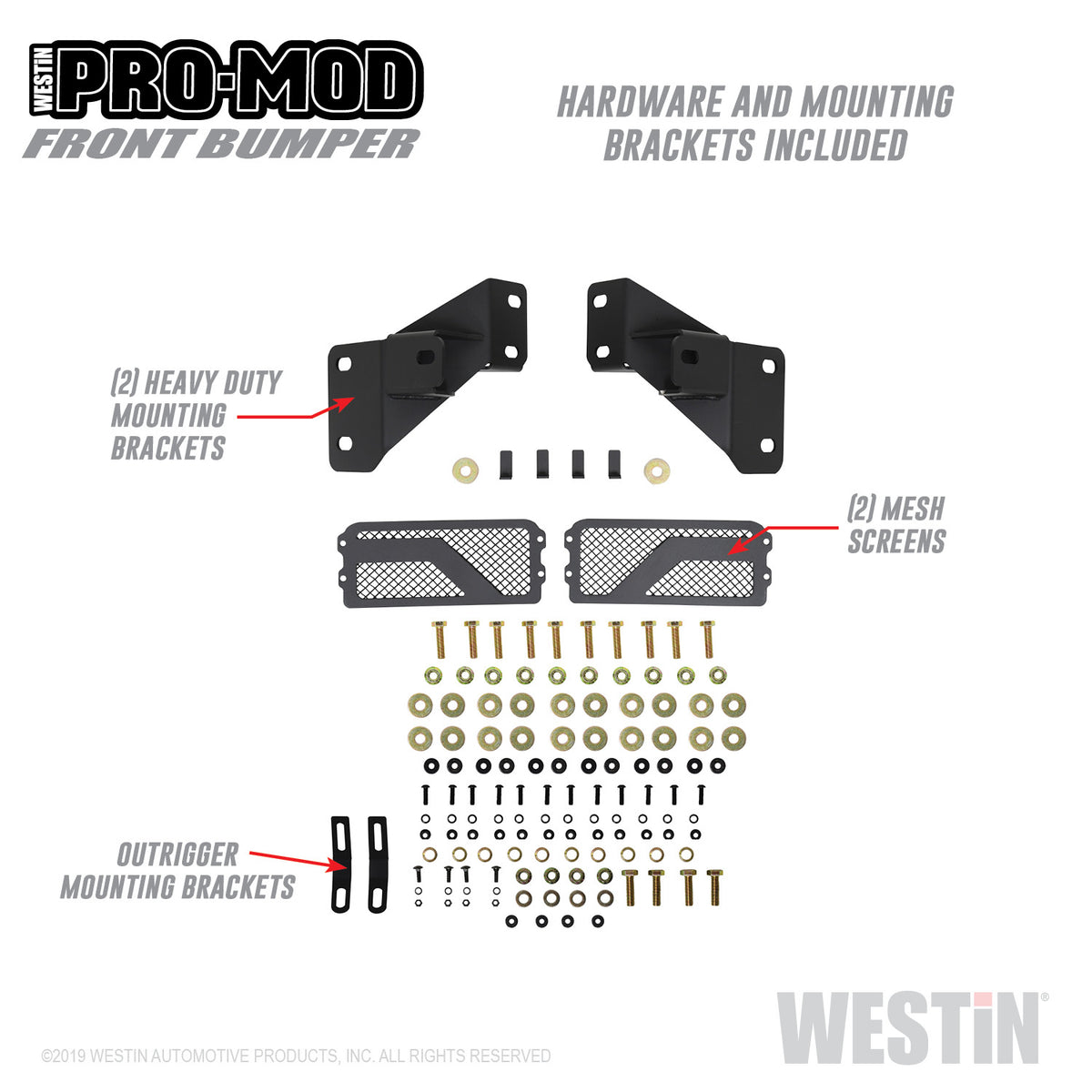 Westin Pro-Mod Front Bumper 2015-2019 Chevy Silverado 2500/3500