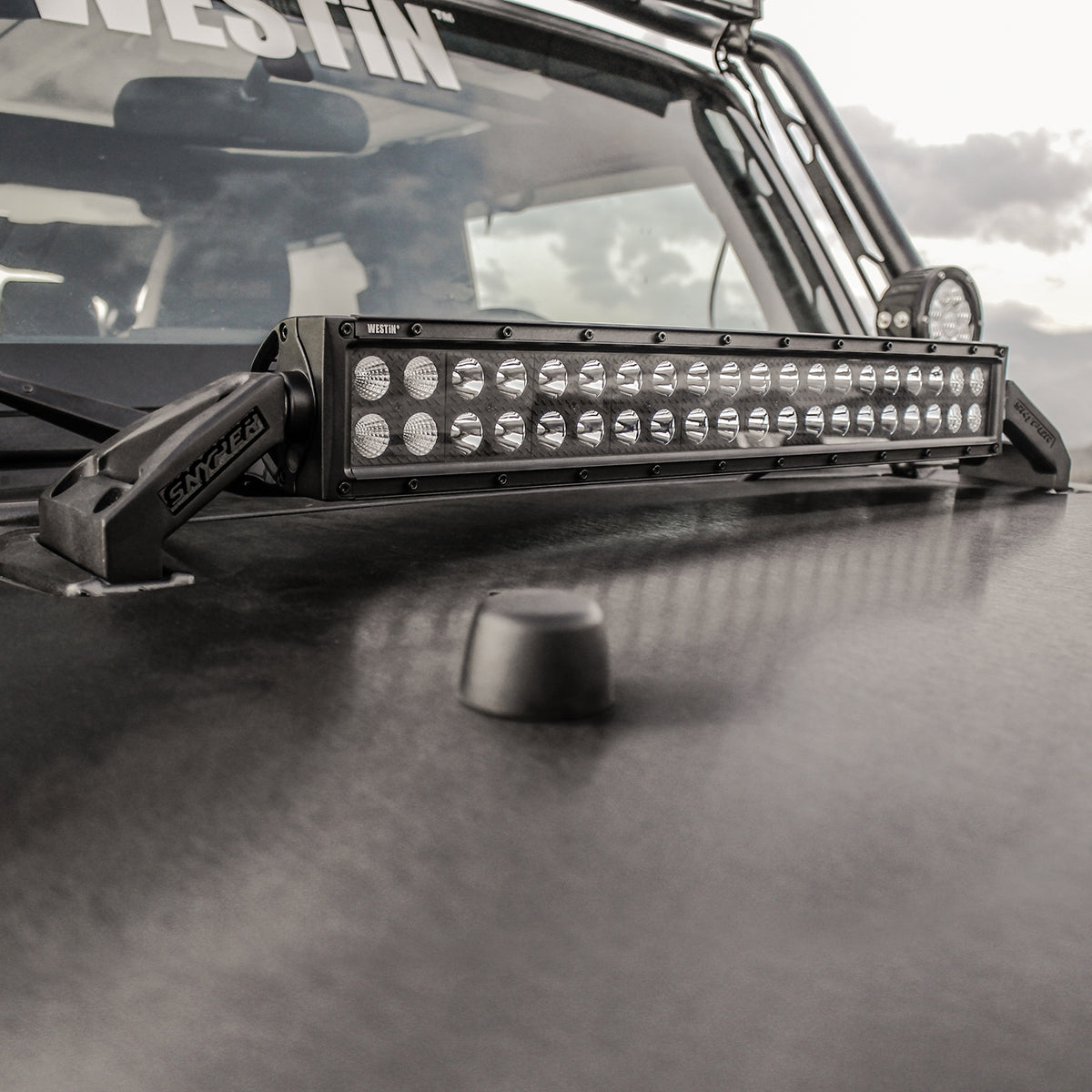 Westin LED Hood Mount 2007-2018 Jeep Wrangler JK