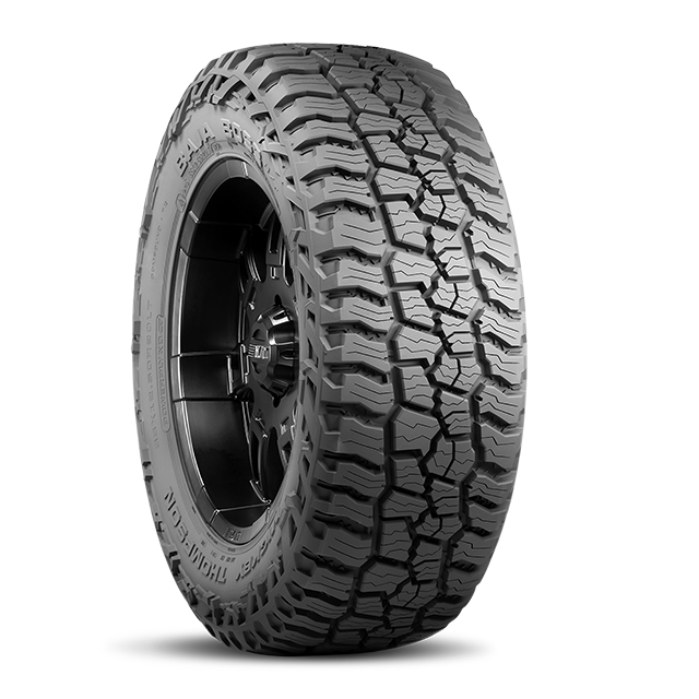 Mickey Thompson Tires BAJA BOSS AT, premium all-terrain tire designed for trucks and SUVs, showcasing rugged tread pattern.
