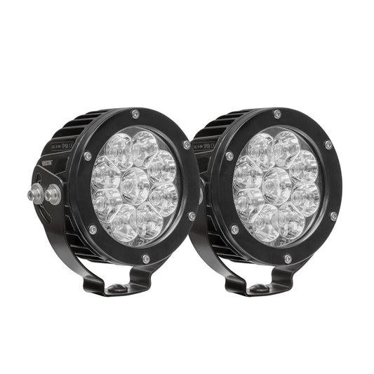 WESTIN AUTOMOTIVE | Axis LED Auxiliary Light  All  LED Auxiliary Light 4.75" Round Spot w/3W Osram (Set-2)  Black | 09-12007A-PR