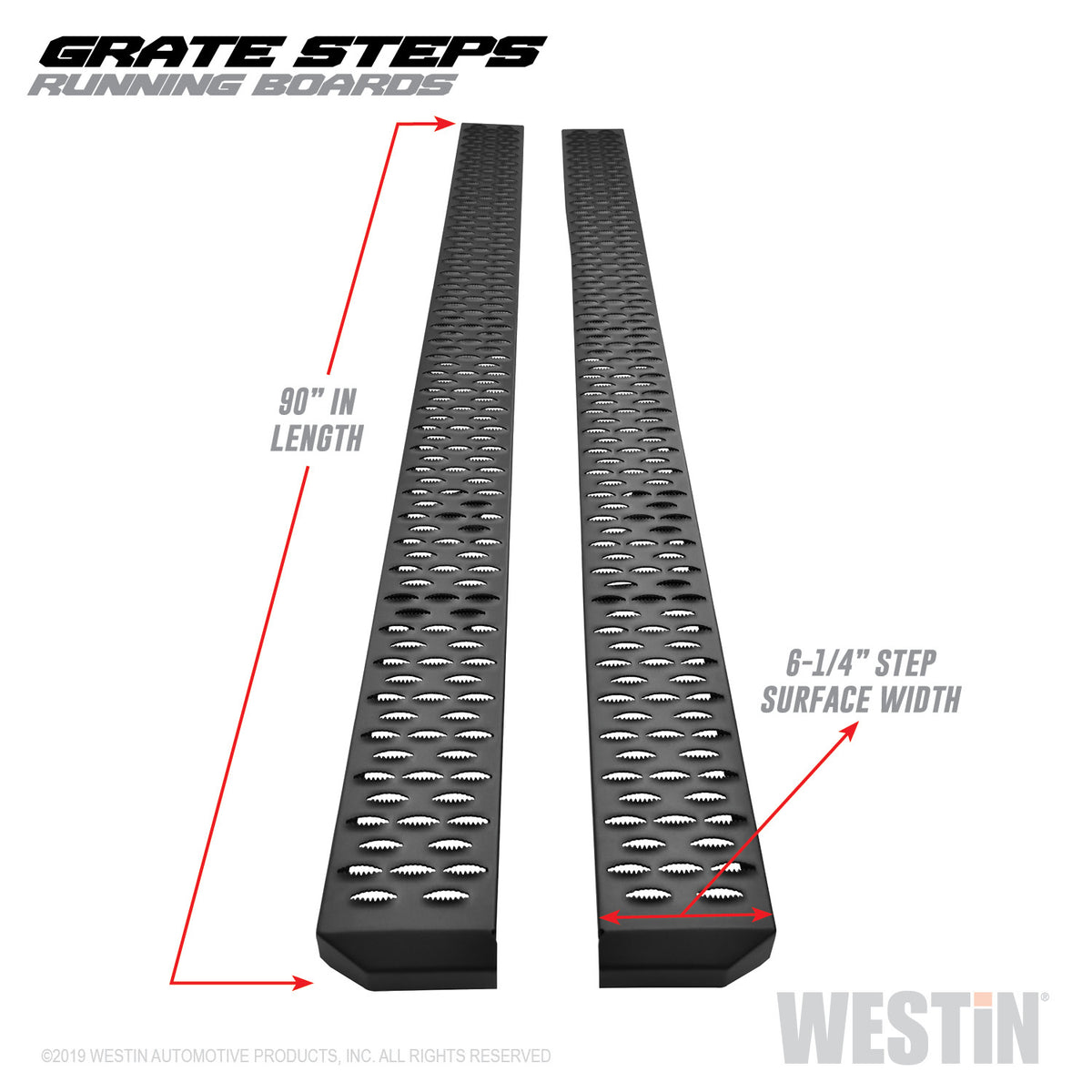 Westin Grate Steps Running Boards Running Boards 90"
