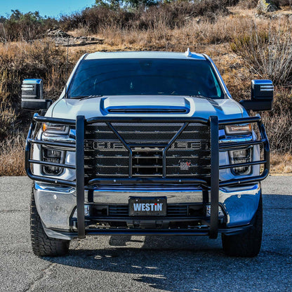 Westin HDX Grille Guard 2020-2024 Chevy Silverado 2500/3500 (W/ Sensors)