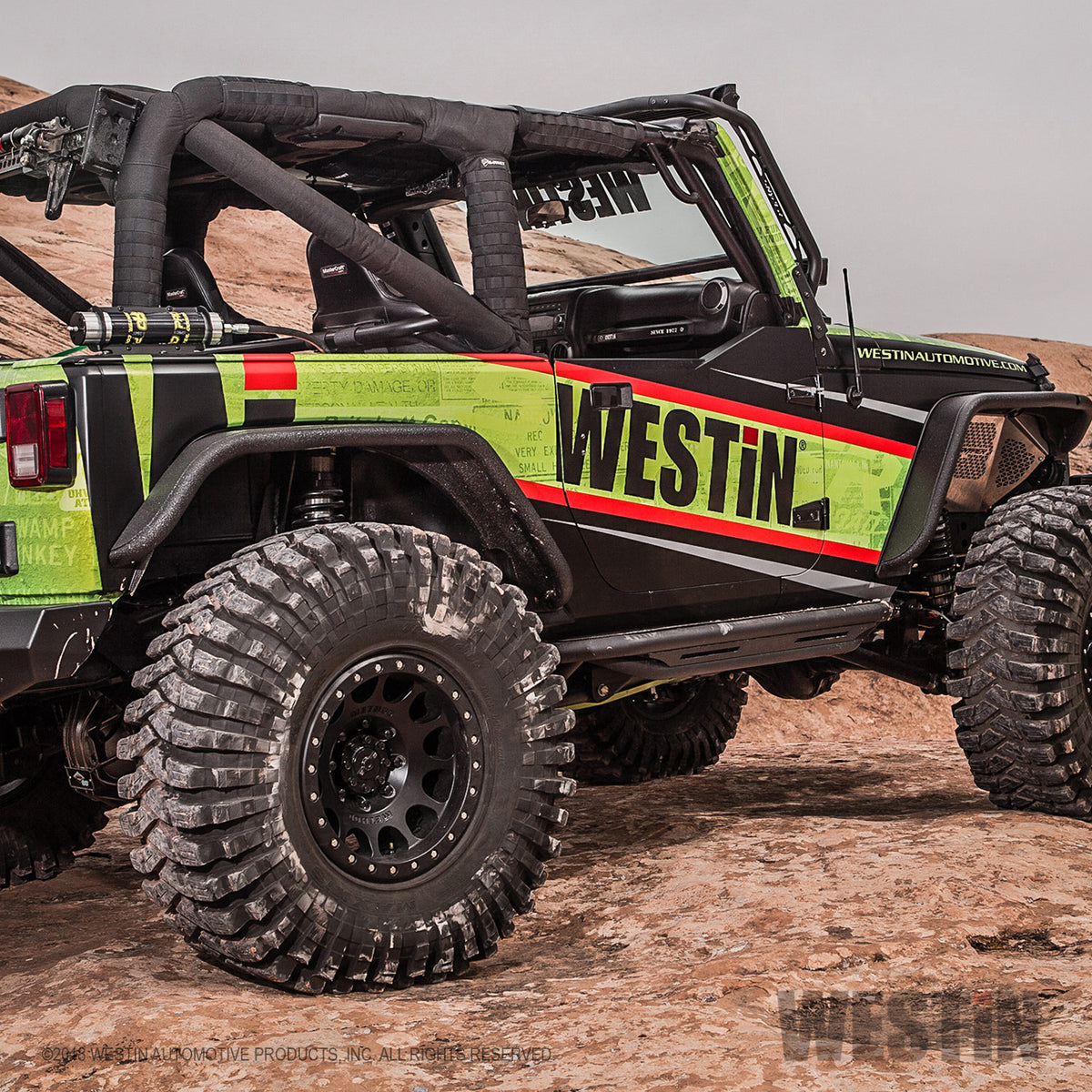 Westin Triple Tube Rock Rail Steps 2007-2018 Jeep Wrangler JK 2dr