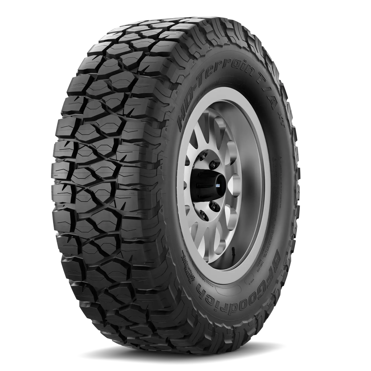 BFGoodrich HD-Terrain T/A KT tire showing tread and sidewall — representative manufacturer image; selected size and sidewall may vary