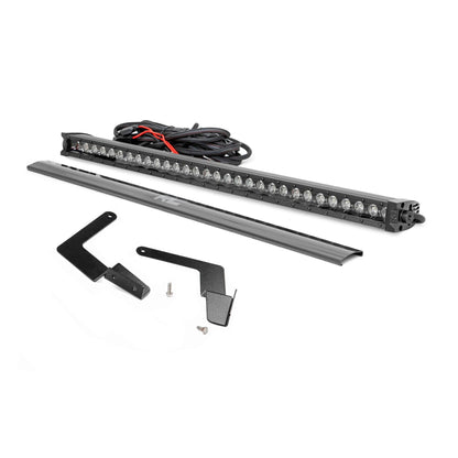 Rough Country LED Light Kit | Lower Grille Mount | 30" Black Single Row | White DRL | Toyota Tacoma (16-23) 70619BLDRL