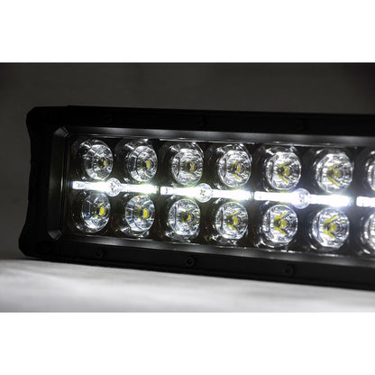 ROUGH COUNTRY Mesh Grille | 30" Dual Row LED | Black | Amber DRL | Ford F-150 (15-17) | 70193BDA